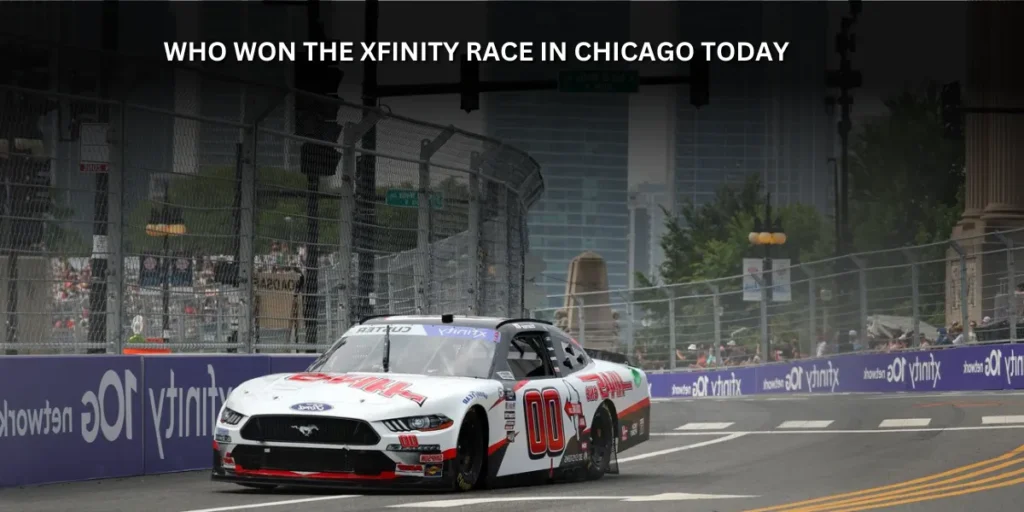 who won the xfinity race in chicago today